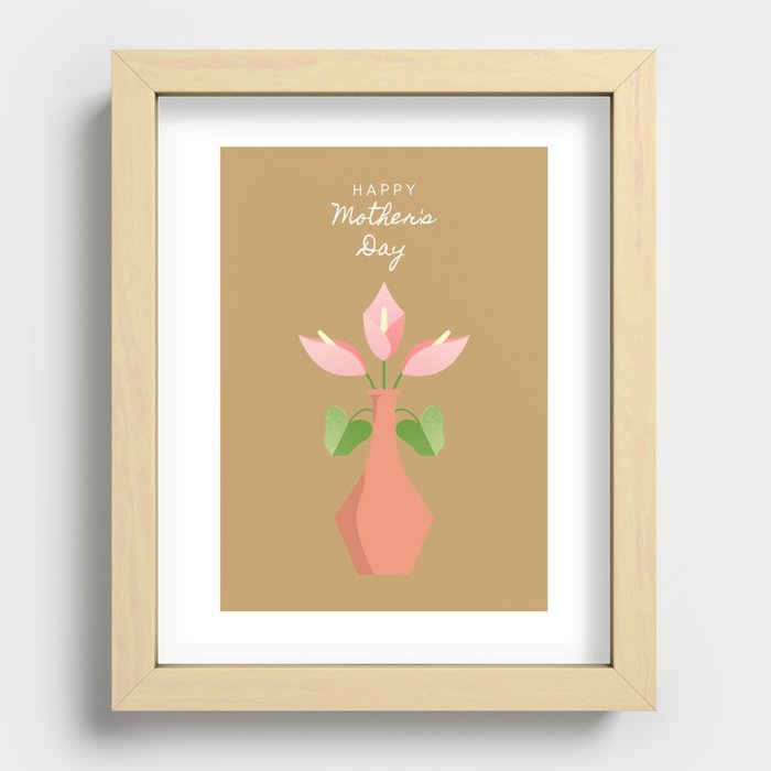Happy Mothers Day Recessed Framed Print