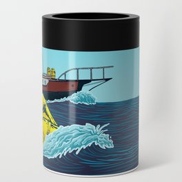 Jaws: Orca Illustration Can Cooler