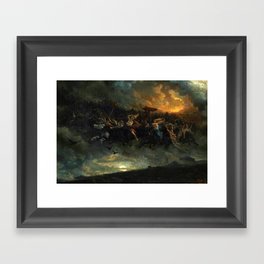 The Wild Hunt Of Odin, 1872 by Peter Nicolai Arbo Framed Art Print