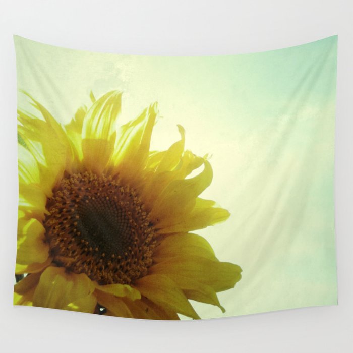 Sunflower Wall Tapestry by Cassia Beck | Society6