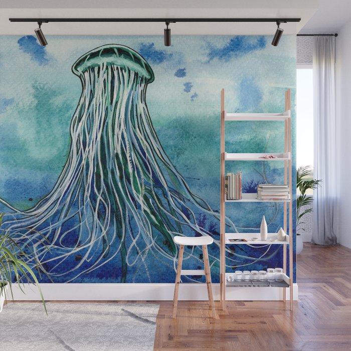 Removable Wall Art Mural 12X18 ArtWall James Thompsons Lions Mane Jellyfish