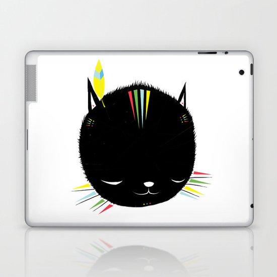 MIGHTY TIGARRR, BLACK KITTEN 묘 Laptop & iPad Skin