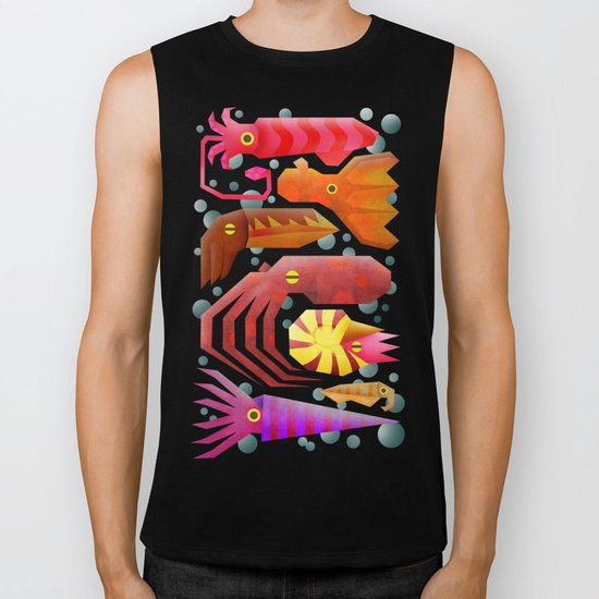 Cephalopods Biker Tank