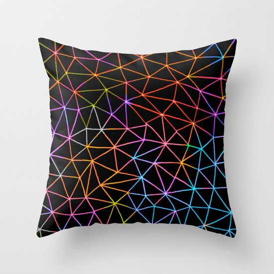 Geometric Glow Throw Pillow