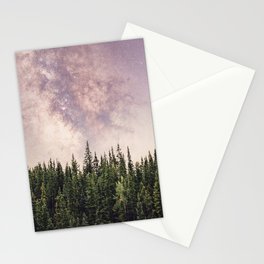 Night Sky Forest Stationery Card