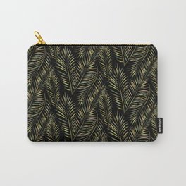 Gold Palm Branches pattern Carry-All Pouch