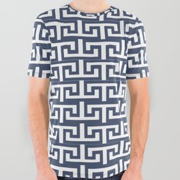 Greek Pattern All Over Graphic Tee