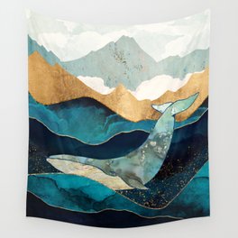Blue Whale Wall Tapestry