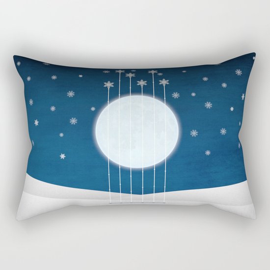 snow night Rectangular Pillow