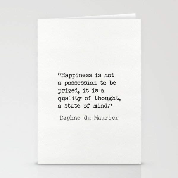 Daphne du Maurier quote Stationery Cards
