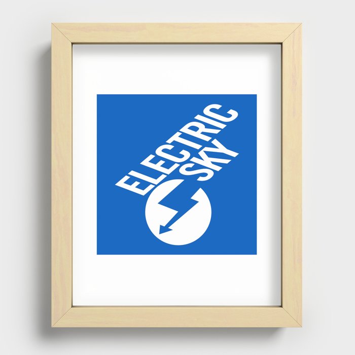 Electric Sky Recessed Framed Print
