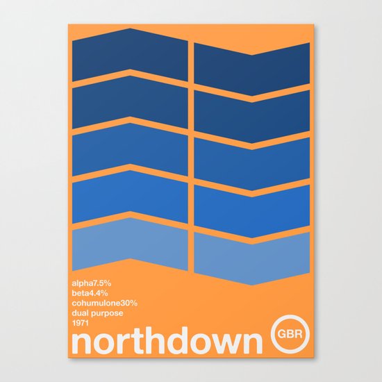 northdown single hop Canvas Print