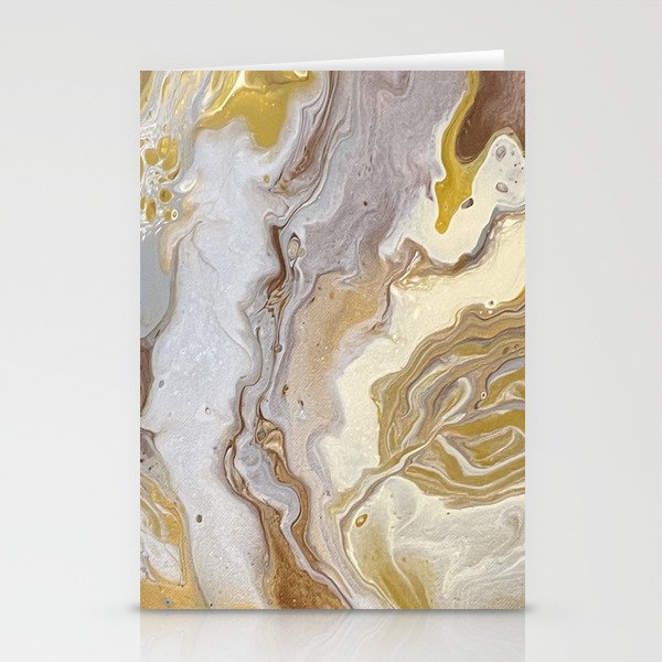 Molten Gold Stationery Cards