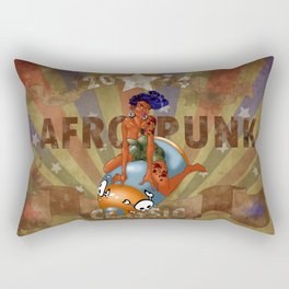 Afro Punk : Bomber chick Rectangular Pillow