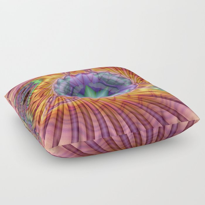 Alteuisha- Abstract Spiritual Fractal Art- Healing Art- Jewish Art- Merrkabbah Art Floor Pillow