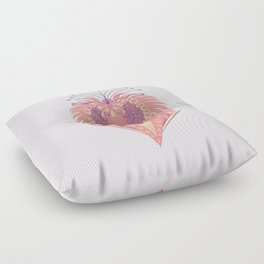 Art Deco pink phoenix  Floor Pillow