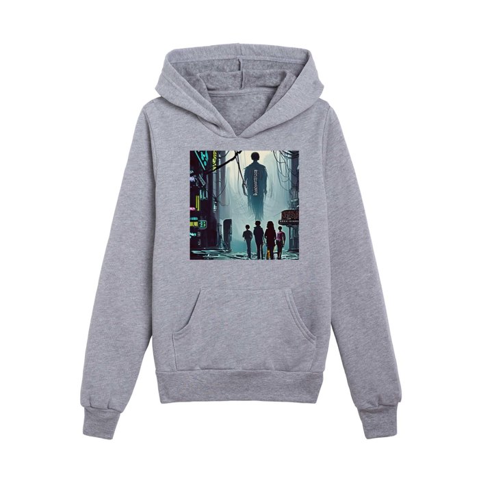 Chasing the Bad Guys (Version 2) Kids Pullover Hoodie