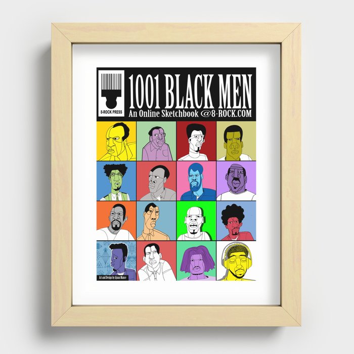 1001 Black Men: Alternative Press Expo Poster, 2012 Recessed Framed Print
