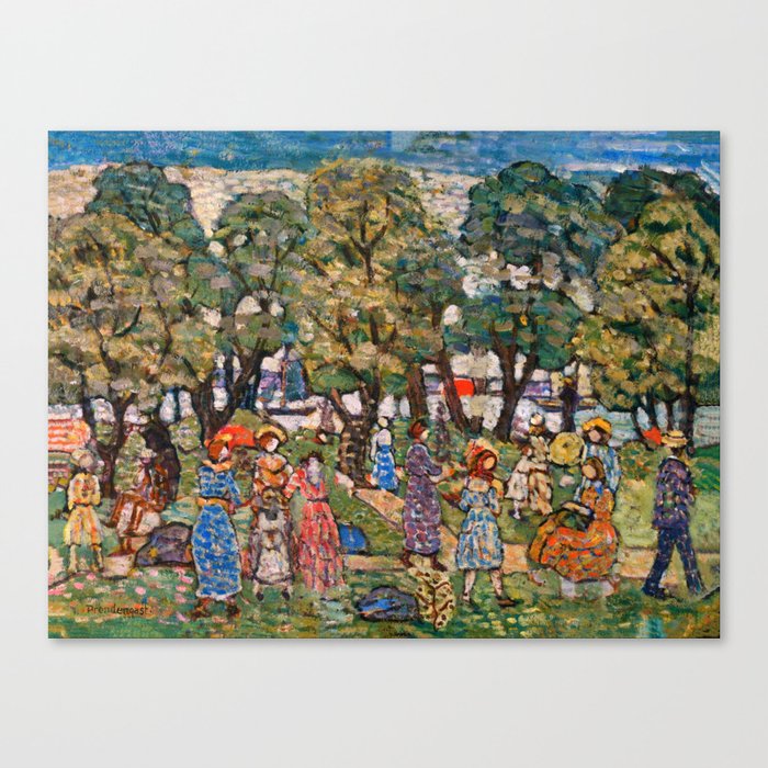 Maurice Prendergast "Under the Trees" Canvas Print