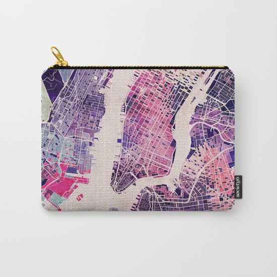 New York Mosaic Map #1 Carry-All Pouch