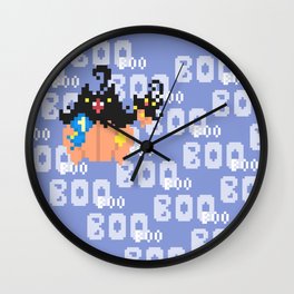 Blue Ribbon Pumpkaboo Wall Clock | Illustration, Game, Digital, Animal 