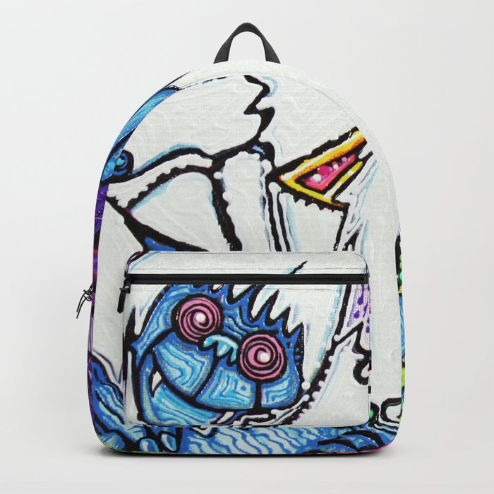Yeti Love Pink Lemonade Backpack by Laura Barbosa Art