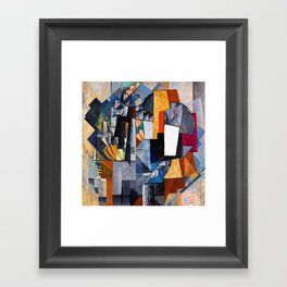 Bureau and room - Kazimir Malevich Framed Art Print