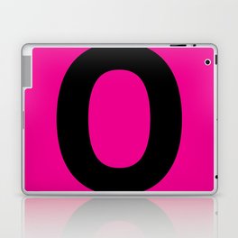 Letter O (Black & Magenta) Laptop Skin
