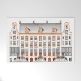 Amsterdam Canal Houses on the Keizersgracht. Souvenir Travel Sticker Magnet Welcome Mat