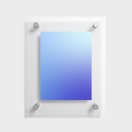77 Blue Gradient 220506 Aura Ombre Valourine Digital Minimalist Art Floating Acrylic Print
