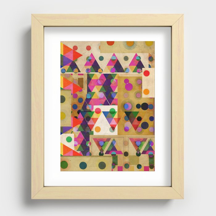 phase:delay–001 Recessed Framed Print