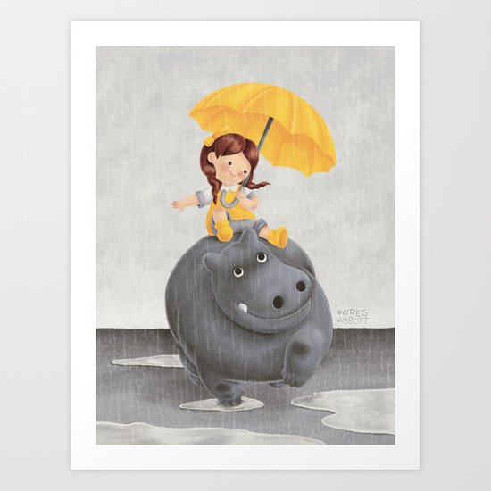 And It Poured Art Print