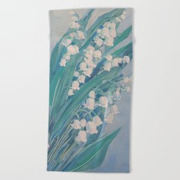 Lily of the valley Beach Towel