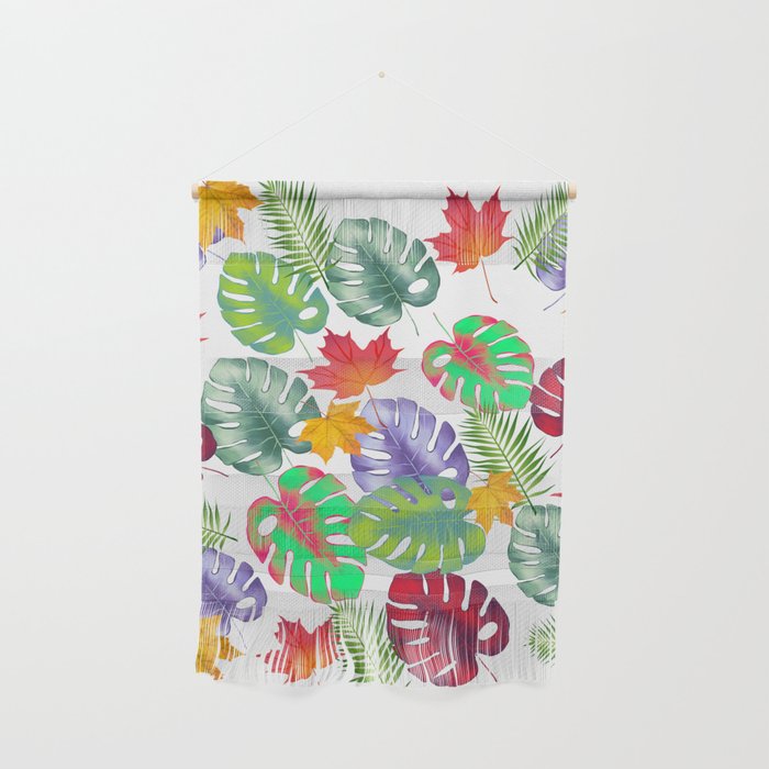 Multicolored Leaves Art Print Wall Hanging