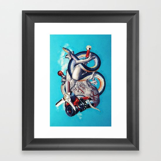 Heart of Illuminati Framed Art Print
