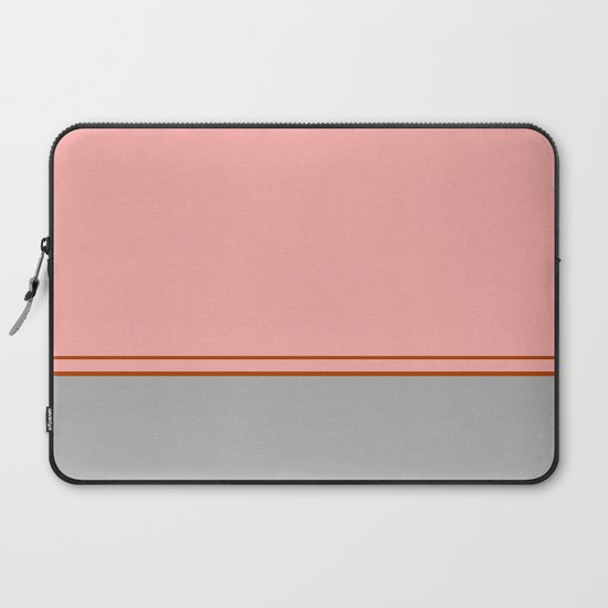 Grey Floor And Pink Wallpaper Laptop Sleeve By Bravelyoptimistic