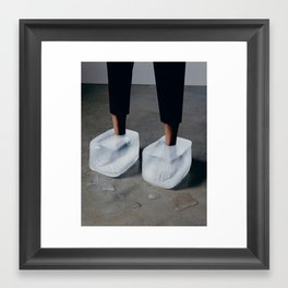 Cold Feet Framed Art Print