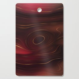Gold Abstract Agate 9 Cutting Board