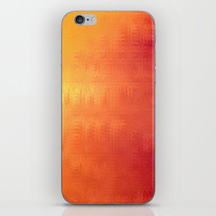 Red Gradient Wave Mix iPhone Skin