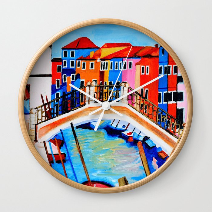 Colors of Venice Italy Wall Clock
