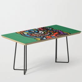 Graffiti Cool Creatures on Green Background by Emmanuel Signorino Coffee Table