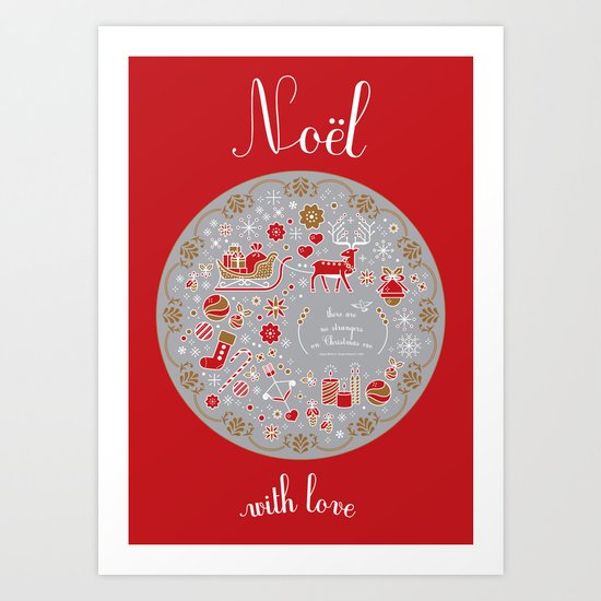 noel with love Art Print