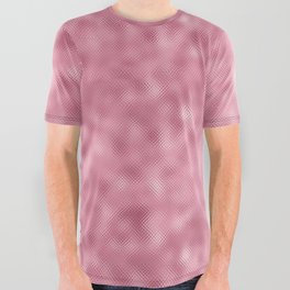 Glam Pink Metallic Texture All Over Graphic Tee