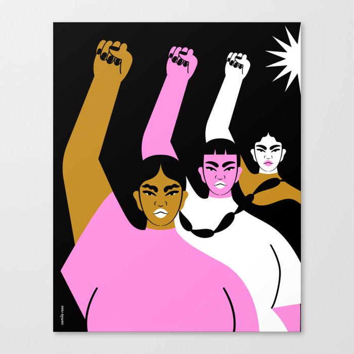 Resistance is Female II Canvas Print