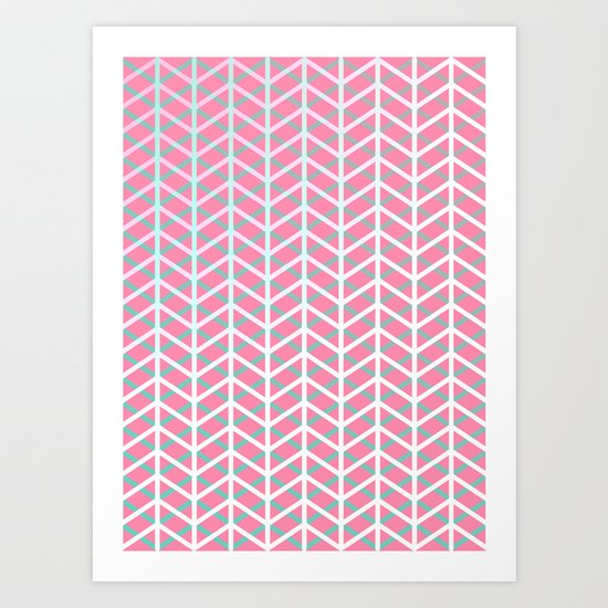 Overlap #5 reverse Art Print