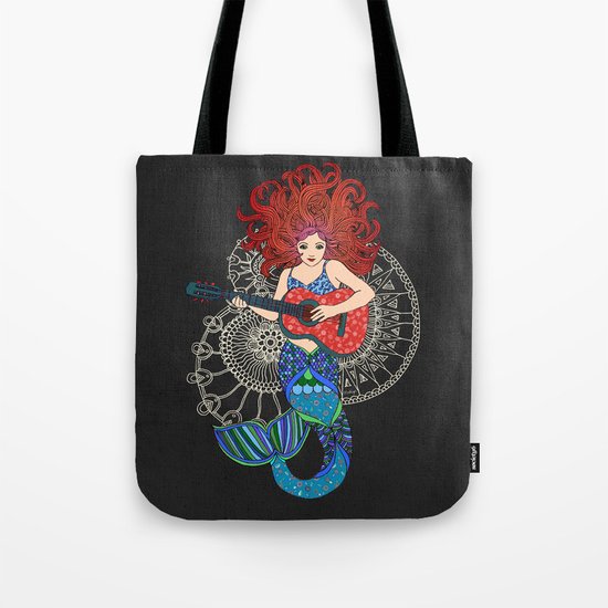 Musical Mermaid Tote Bag
