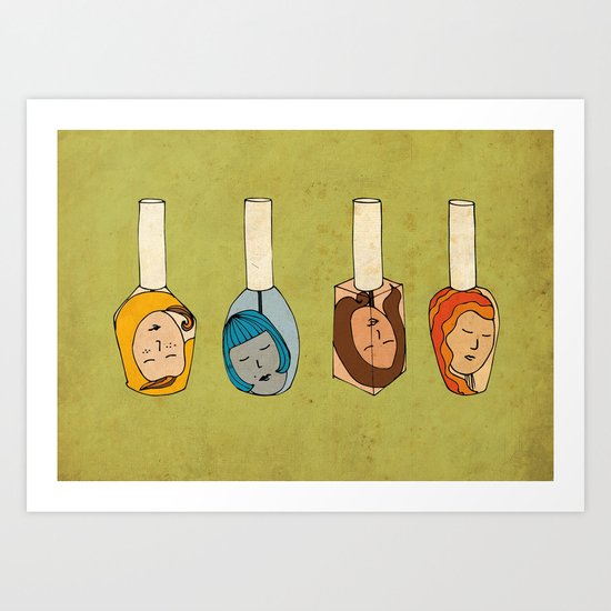 Some Girls Living In A Nailpolish Art Print