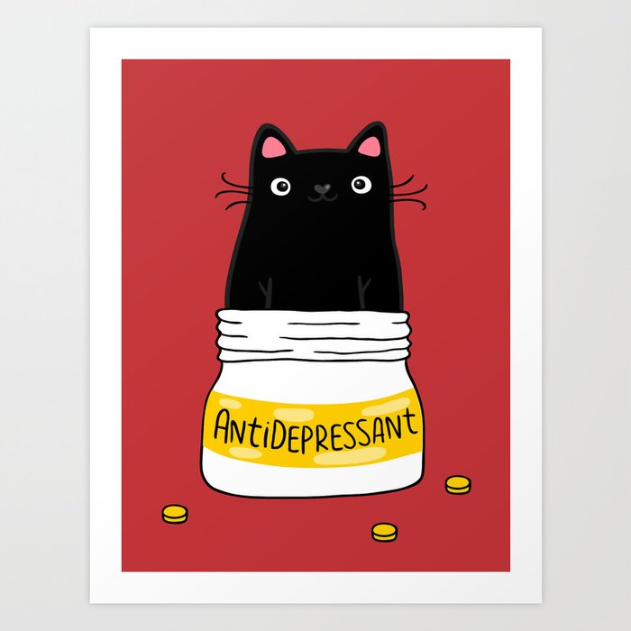 FUR ANTIDEPRESSANT Art Print