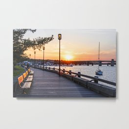 Newburyport Massachusetts Beautiful Sunset on the Merrimack River Metal Print | Sunrise, Massachusetts, Sunset, Waterfront, Merrimack, Park, Northshore, Ma, Newengland, Mass 