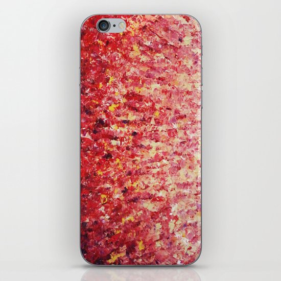 HYPNOTIC SUNRISE - Stunning Sunrise Sunset Pink Magenta Peach Crimson Bright Red Cream iPhone & iPod Skin